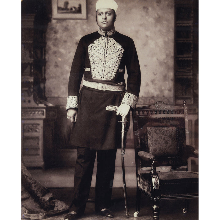 Framed Photo Nawab Salarjung Bahadur - Copy of Original Plate | Indigo Antiques
