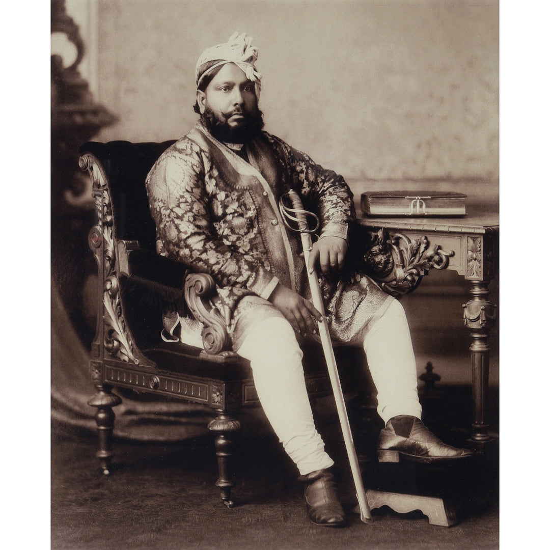 Framed Photo Maharaja of Bhurutpore - Copy of Original Plate | Indigo Antiques