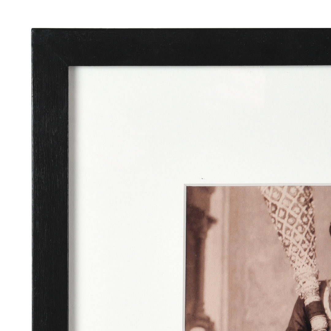 Frame Detail From Framed Photo Rajah of Charkhari & Suite - Copy of Original Plate | Indigo Antiques