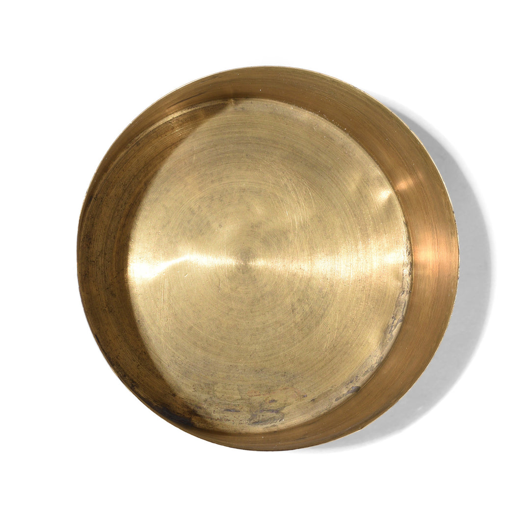 Interior Of Antique Indian 3 Tier Brass Tiffin Box | Indigo Antiques