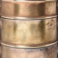 4 Tier Indian Vintage Brass Tiffin Box Set - Ca 1930