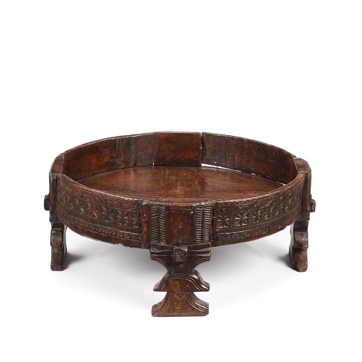 Antique Indian Chakki Coffee Table From Rajasthan | Indigo Antiques