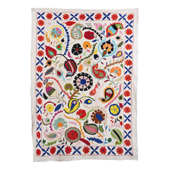 Embroidered Suzani Throw (216 x 142cm) Embroidered Suzani Throw (216 x 142cm)