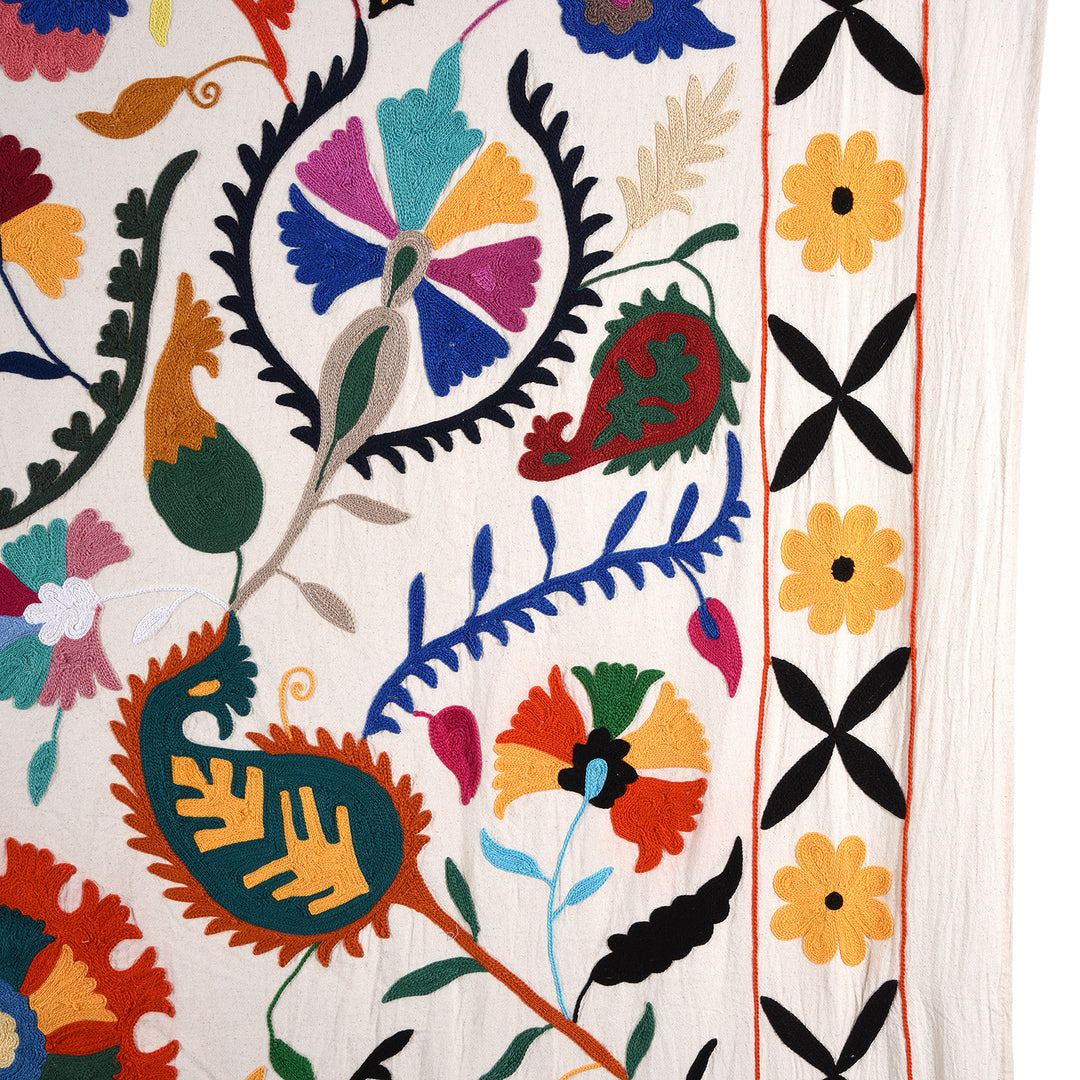 Embroidered Suzani Throw | Indigo Antiques