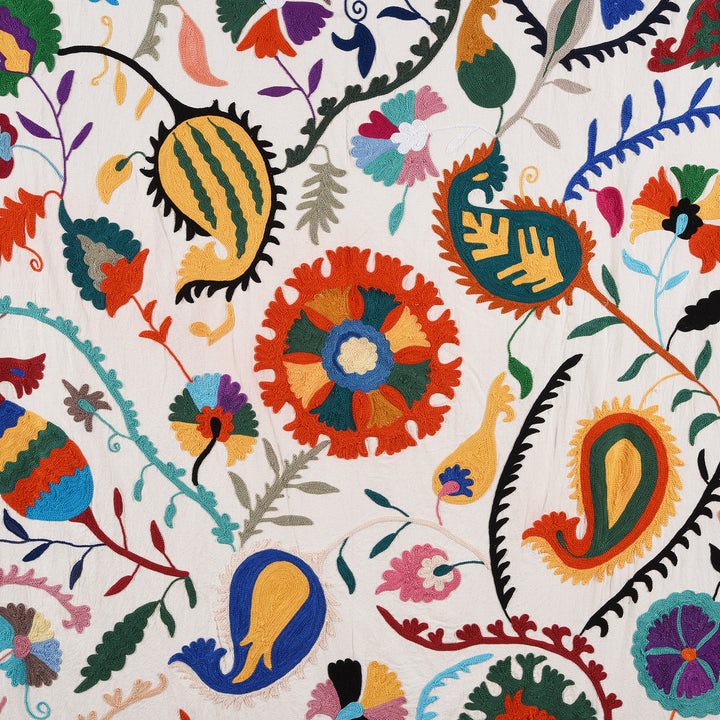 Embroidered Suzani Throw | Indigo Antiques