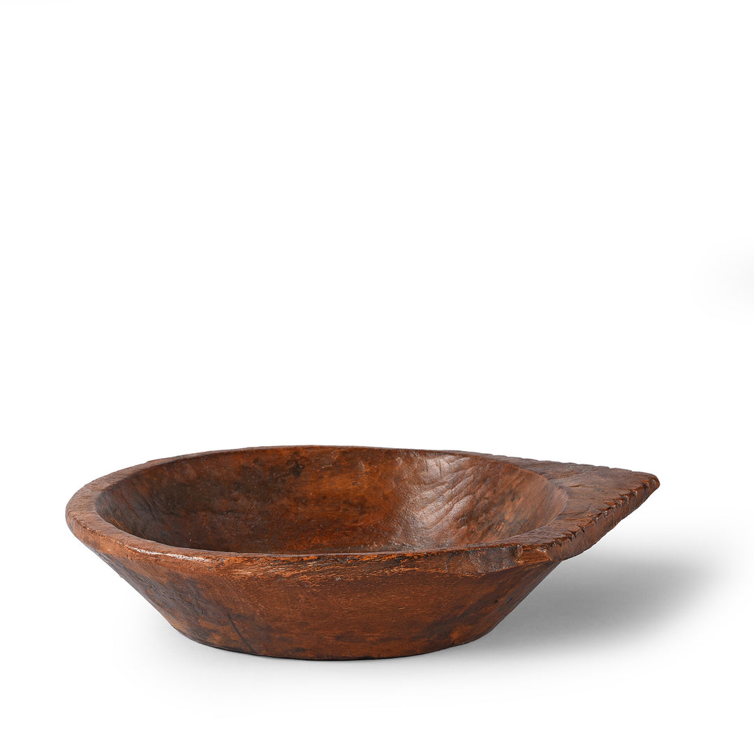 Antique Carved Indian Parath Bowl From Rajasthan | Indigo Antiques