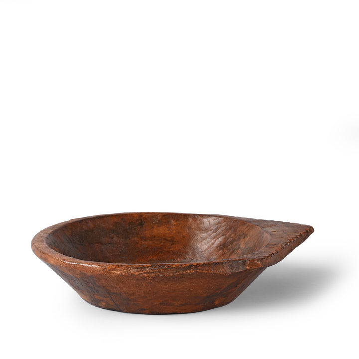Antique Carved Indian Parath Bowl From Rajasthan | Indigo Antiques
