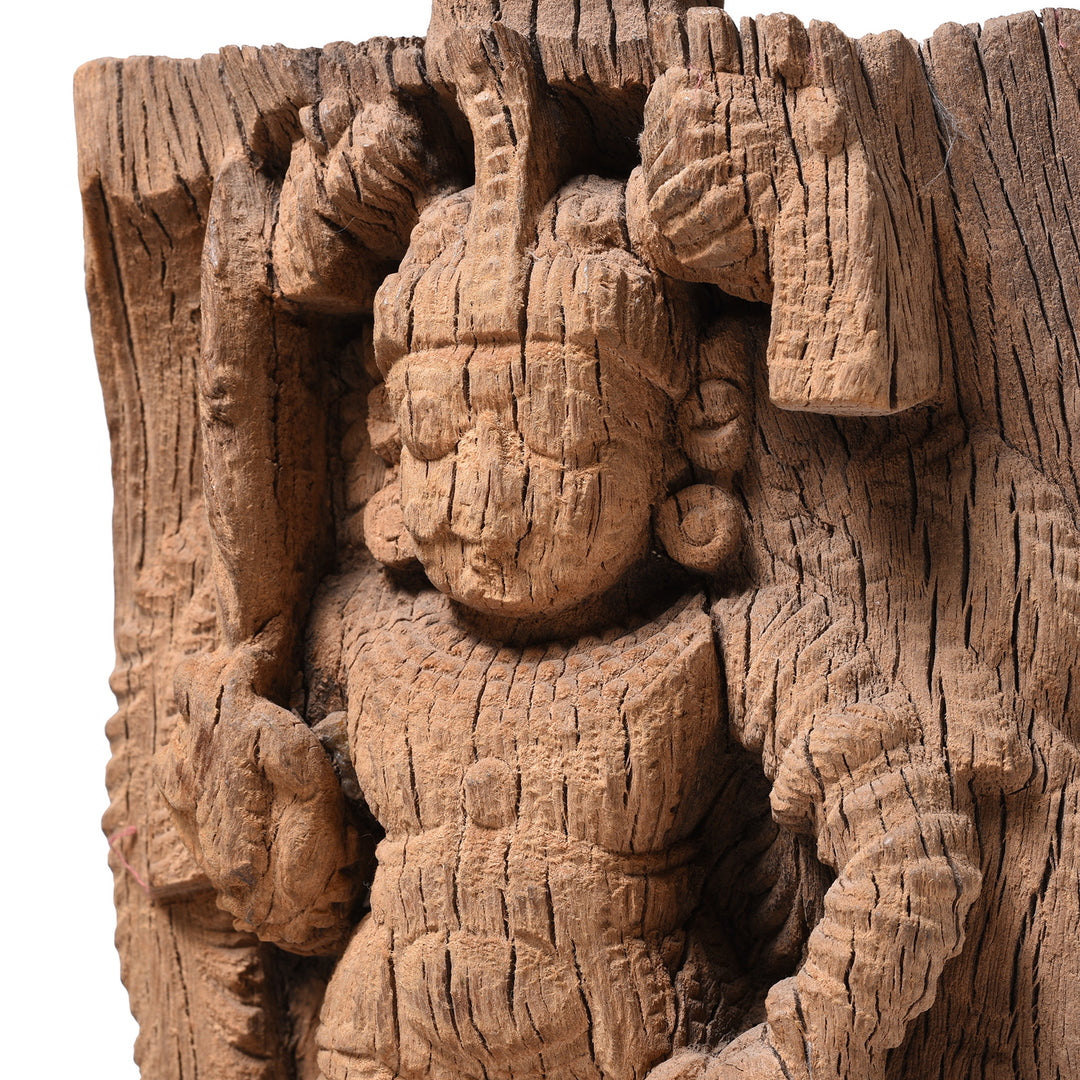 Carving Detail Of Carved Teak Chariot Carving From India  19th Century | INDIGO ANTIQUES