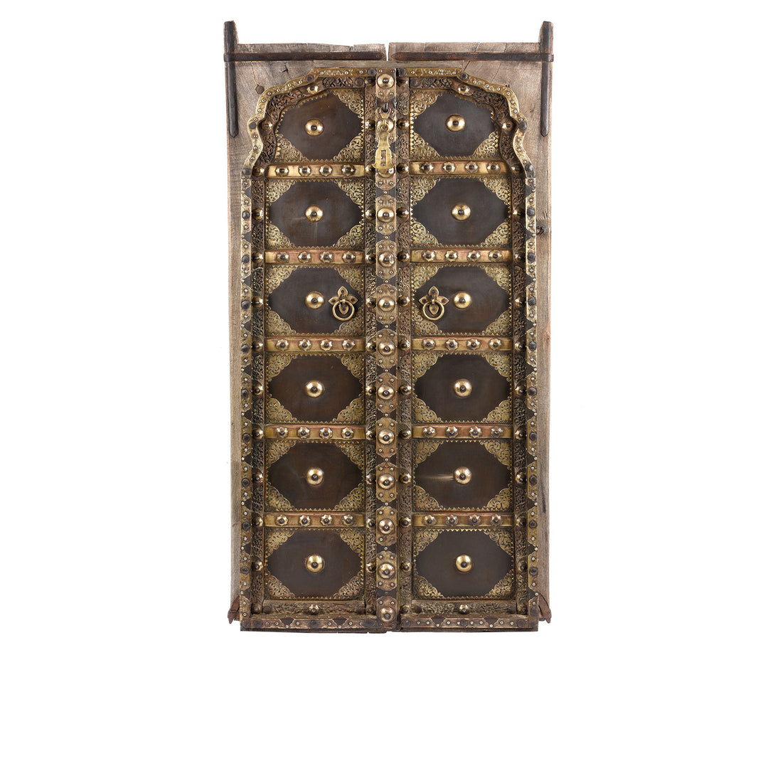 Antique Shekhawati Door, Iron Bound | Indigo Antiques