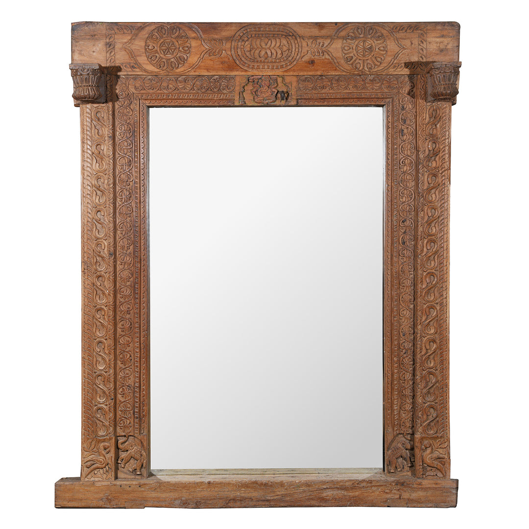 Antique Indian Door Mirror From Andhra Pradesh | Indigo Antiques