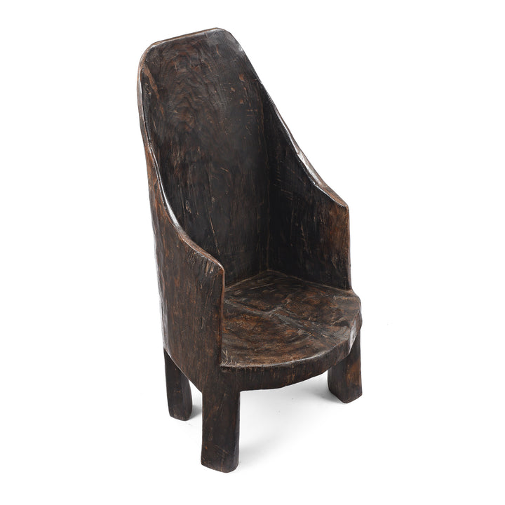 Antique Carved Tribal Chair From Nagaland | Indigo Antiques