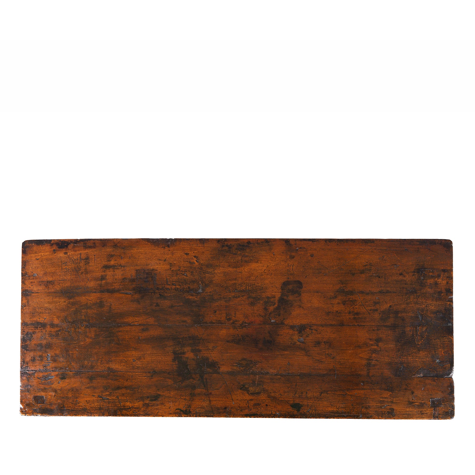 Top Down View Of Antique Gold Painted Tibetan Altar Cabinet | Indigo Antiques