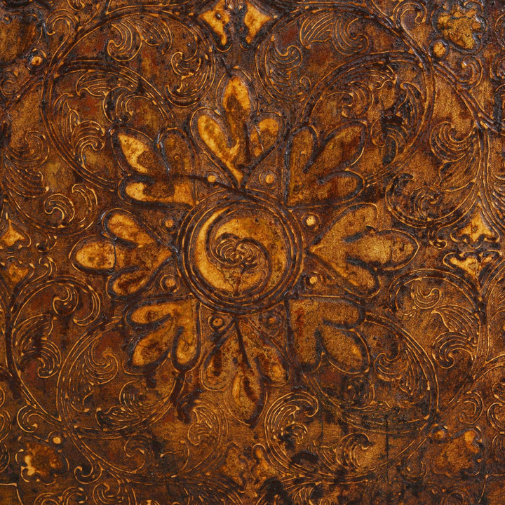 Paintwork Detail From Gilt & Black Painted Tibetan Altar Cabinet | Indigo Antiques