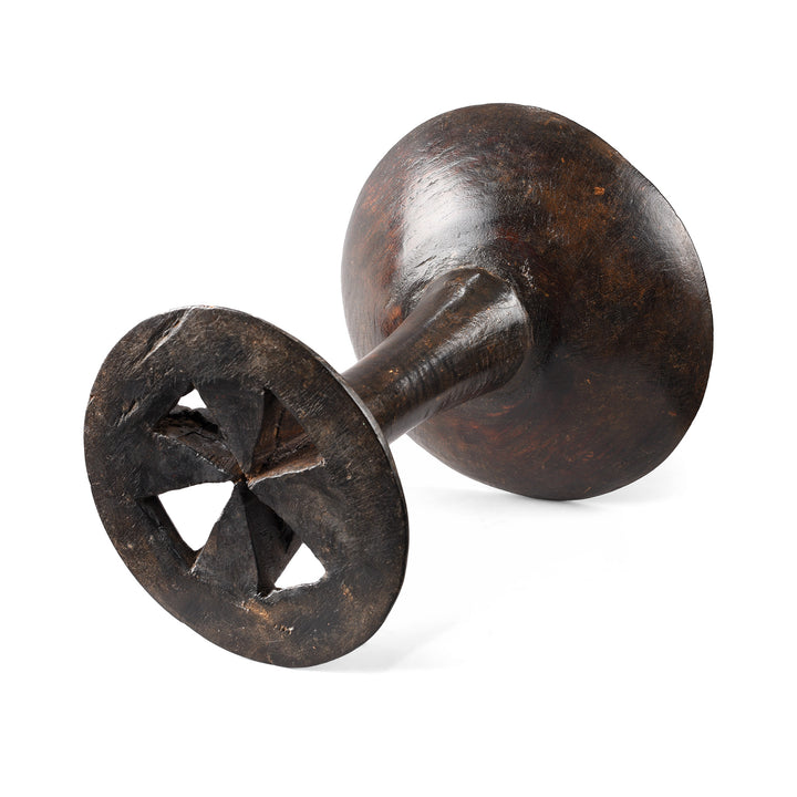 Carved Tribal Food Bowl From Nagaland | Indigo Antiques