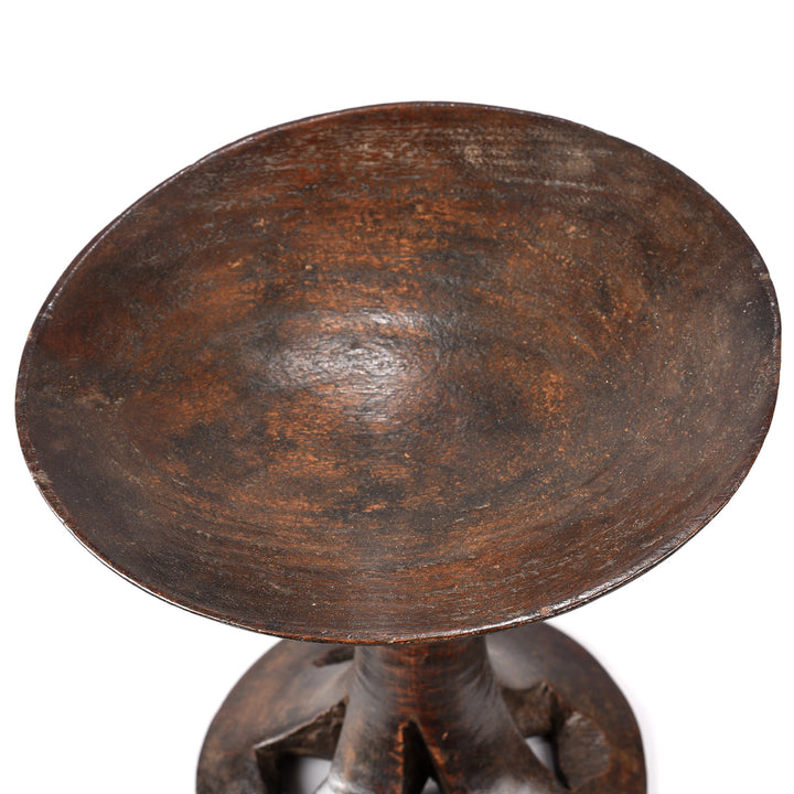 Carved Tribal Food Bowl From Nagaland | Indigo Antiques
