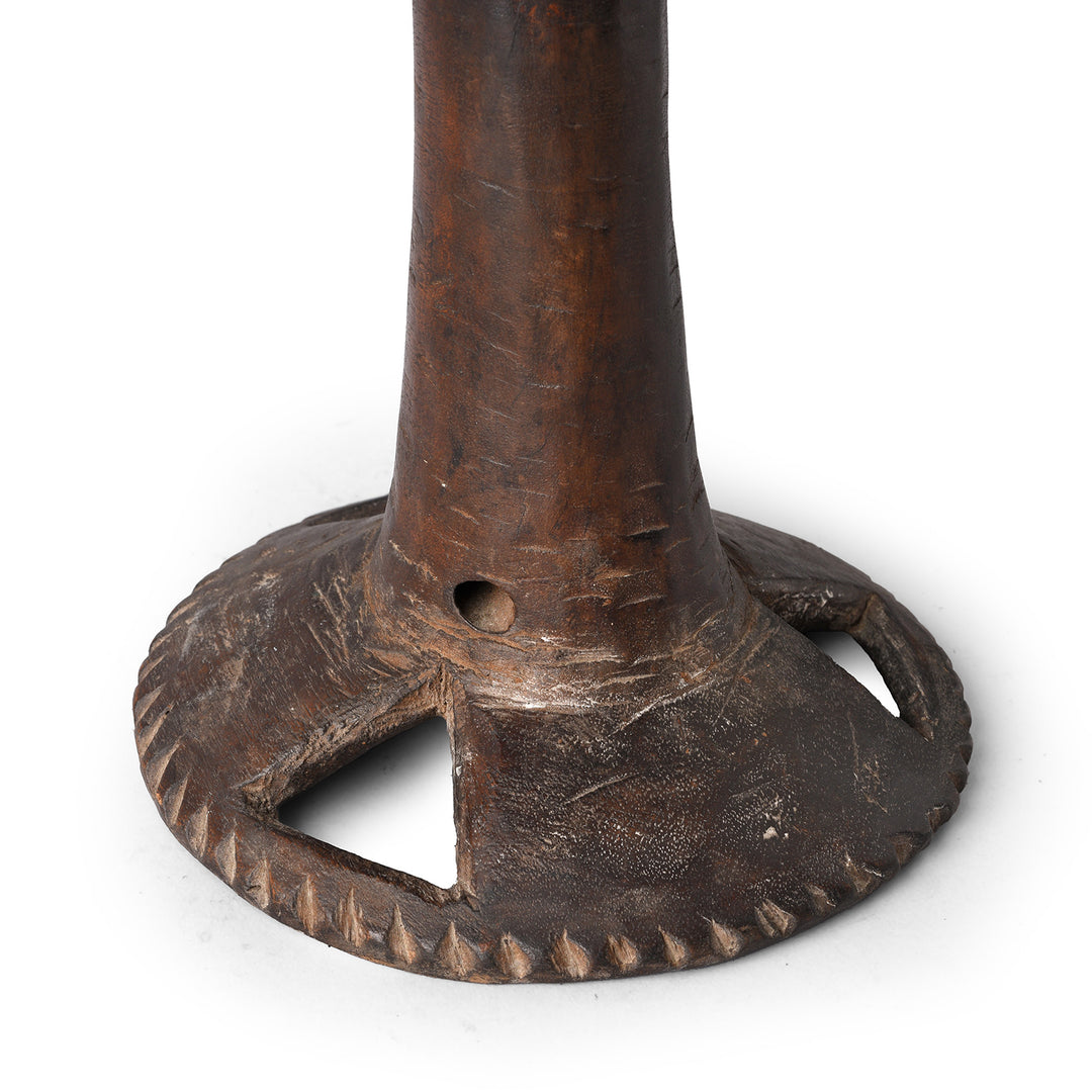 Base Detail From Carved Tribal Food Bowl From Nagaland | Indigo Antiques