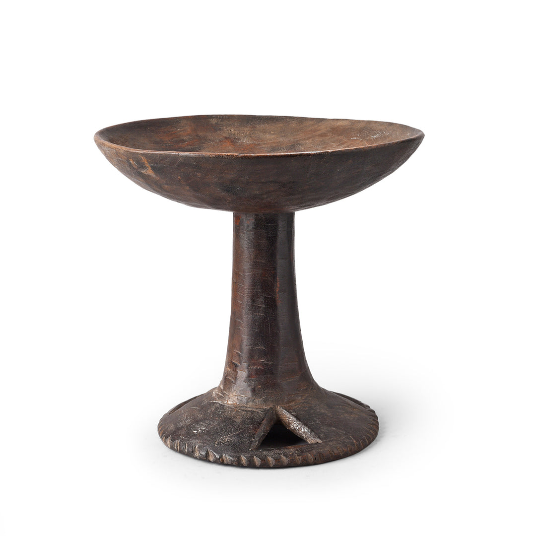Carved Tribal Food Bowl From Nagaland | Indigo Antiques