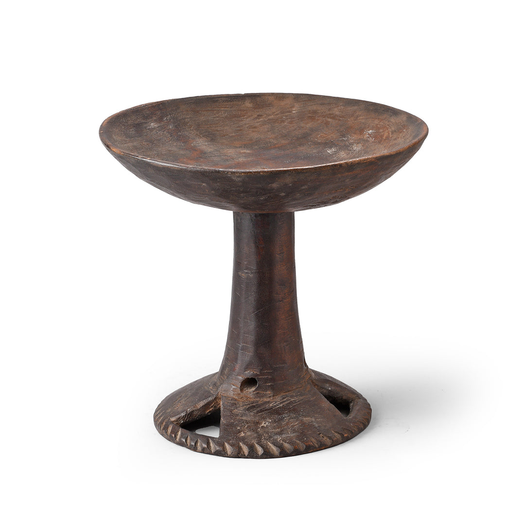 Carved Tribal Food Bowl From Nagaland | Indigo Antiques