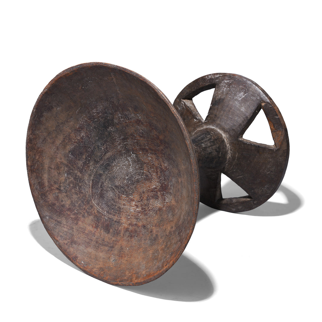 Antique Indian Carved Tribal Food Bowl From Nagaland | Indigo Antiques
