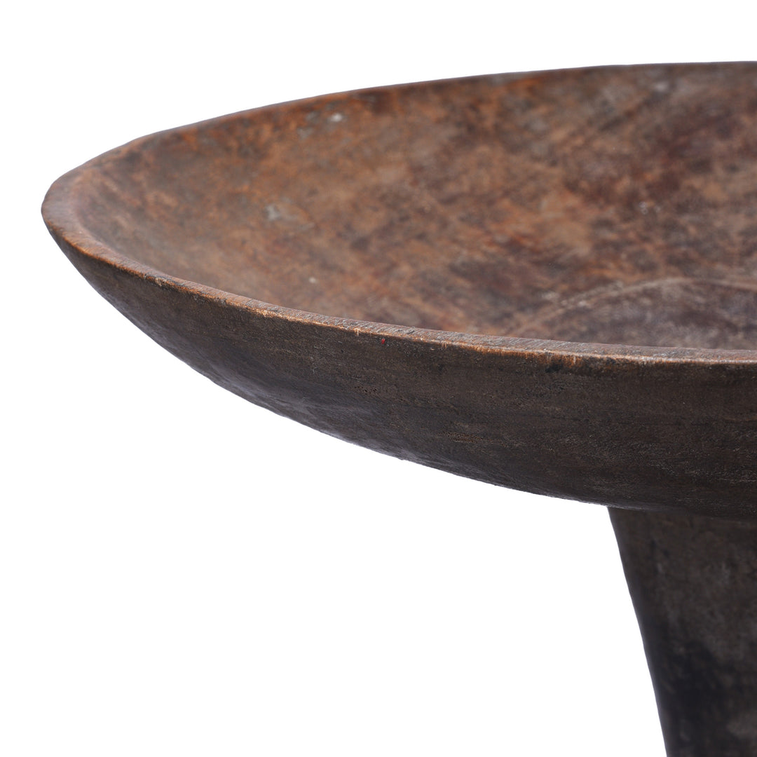Bowl Detail From Antique Indian Carved Tribal Food Bowl From Nagaland | Indigo Antiques