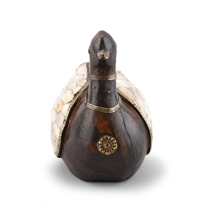 Vintage Indian Mother Of Pearl Inlay Duck