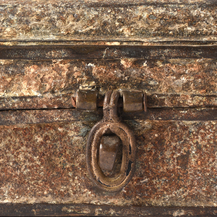 Latch And Patternation  Detail From Old Brass Dhokra Money Box From Orissa | Indigo Antiques