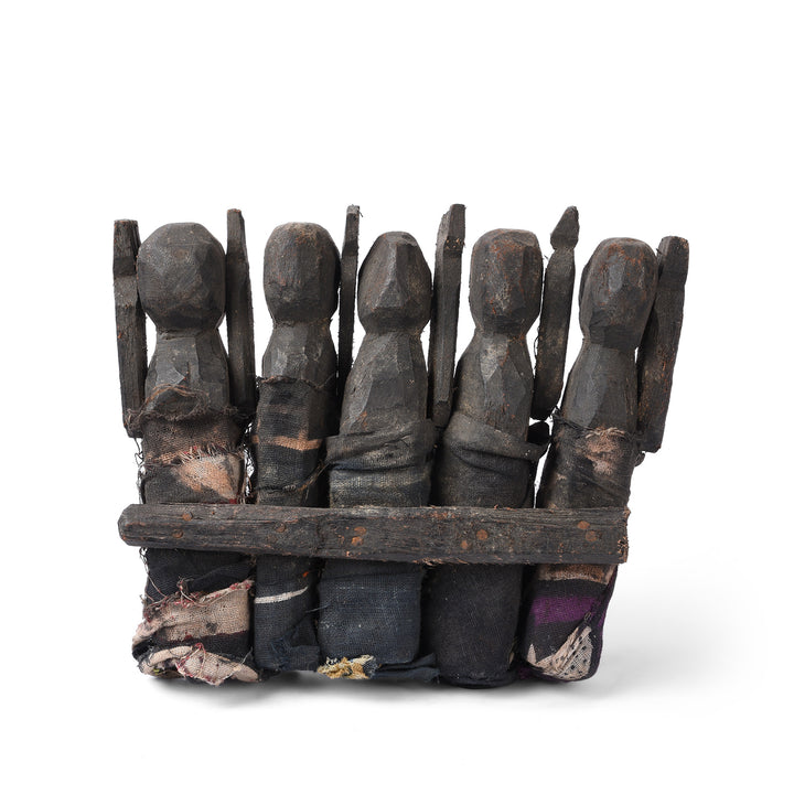 Back Of Nau Durga Temple Dolls From Nepal | Indigo Antiques