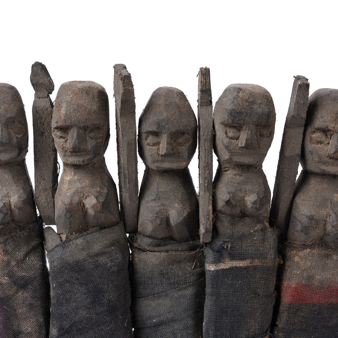 Detail From Nau Durga Temple Dolls From Nepal | Indigo Antiques