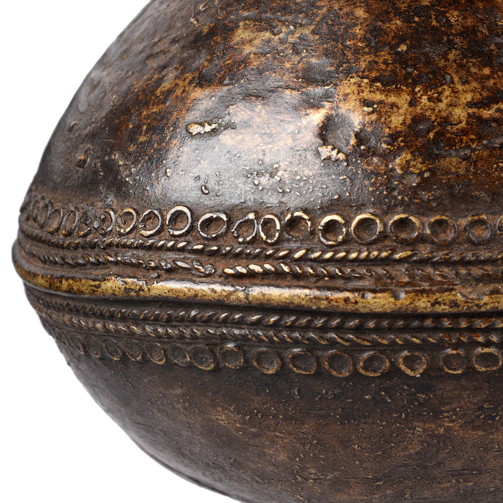 Detail From Dhokra Brass Pot From Orissa | Indigo Antiques