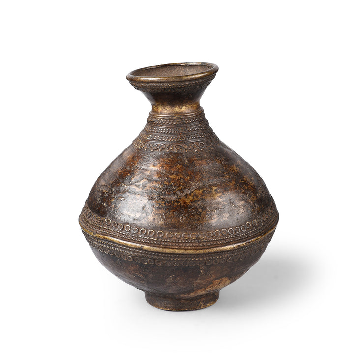 Dhokra Brass Pot From Orissa | Indigo Antiques