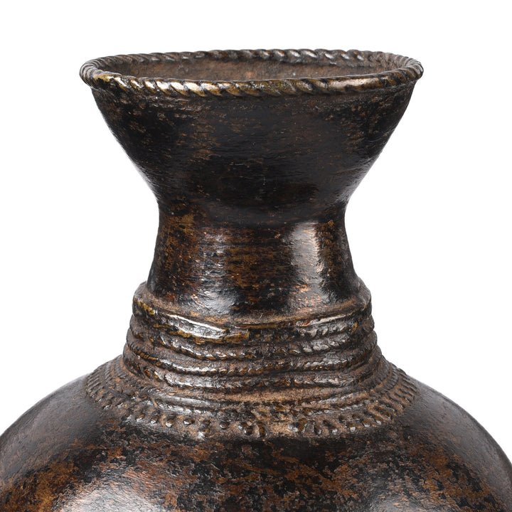 Spout Detail From Dhokra Brass Pot From Orissa | Indigo Antiques