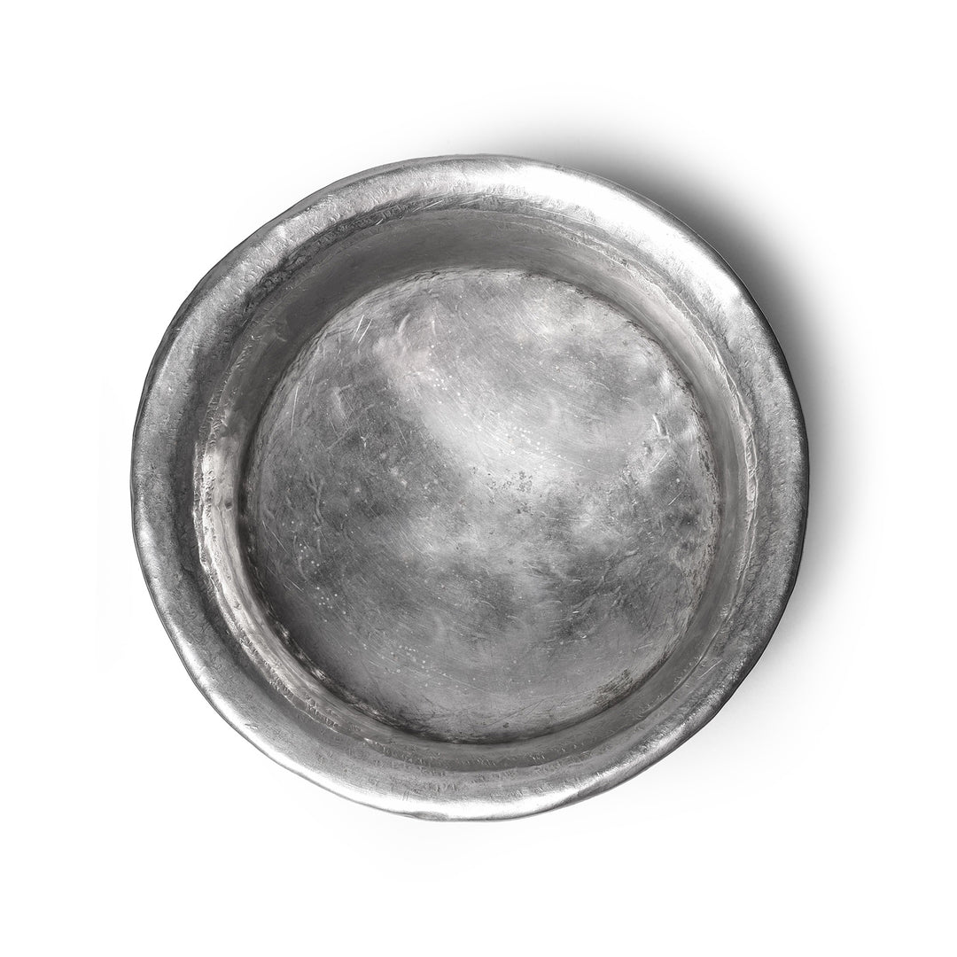 Interior Of Silver & Burr Walnut Tsampa Bowl From Tibet | Indigo Antiques 