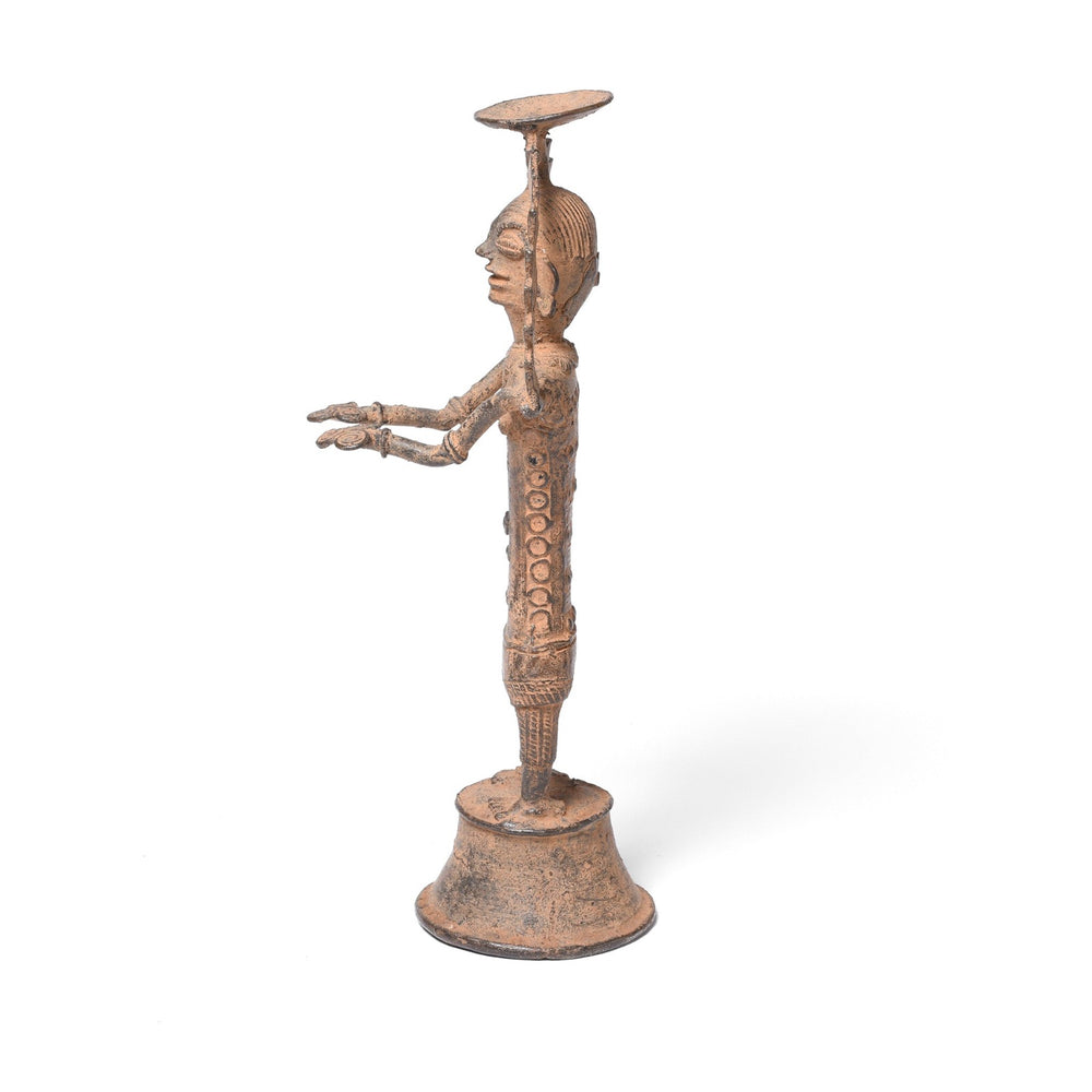 Side View of a Bastar Goddess Figure From Chhattisgarh | Indigo Antiques