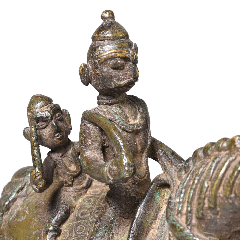 Rider Detail From Reproduction Jhansi Style Bronze Horse | Indigo Antiques