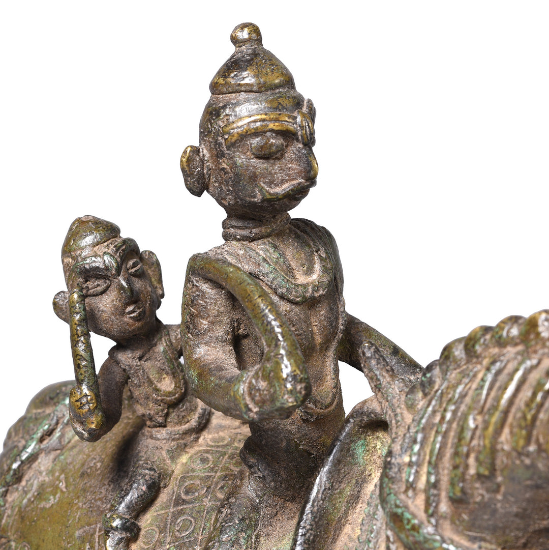 Rider Detail From Reproduction Jhansi Style Bronze Horse | Indigo Antiques