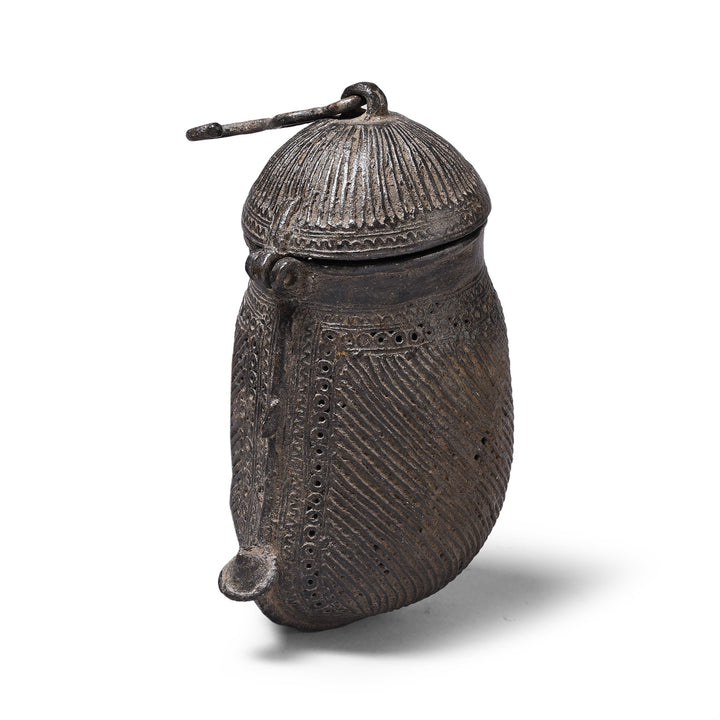 Antique Brass Mango Money Box From Orissa | Indigo Antiques