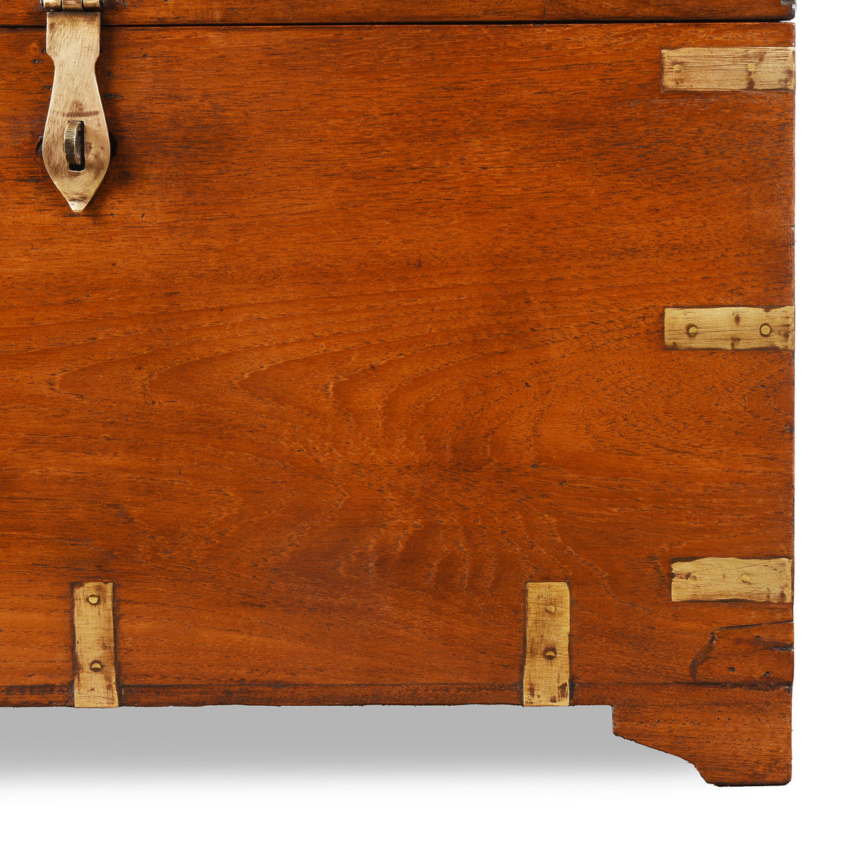 Brass Bound Indian Military Chest -19th Century