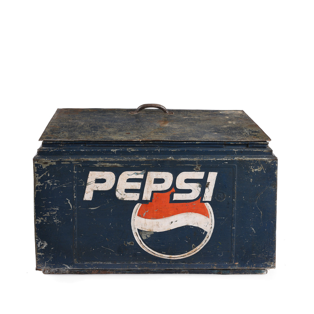 Back Of Vintage Pepsi Cool Box | INDIGO ANTIQUES