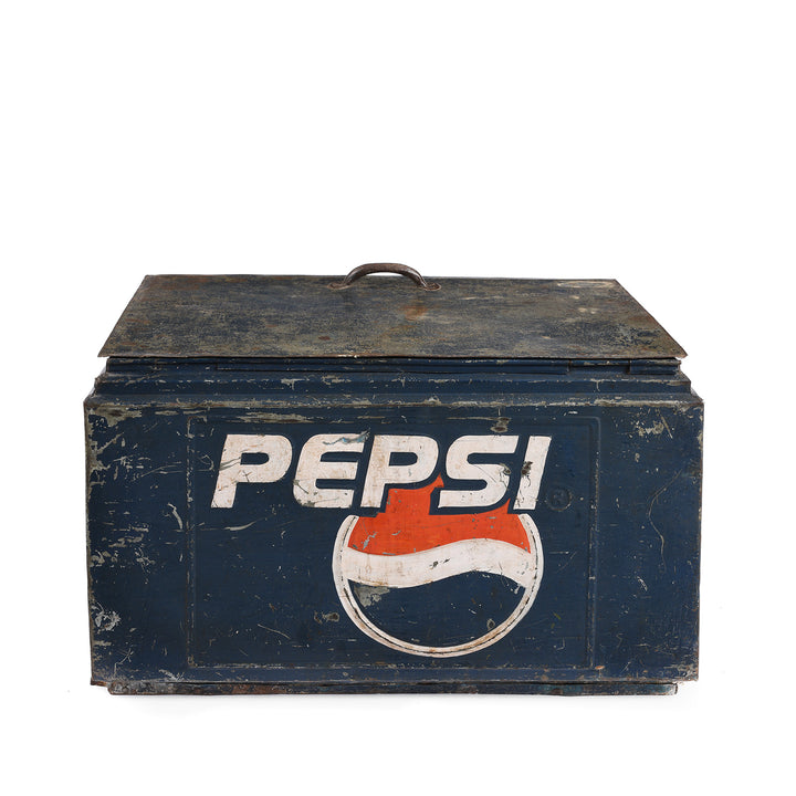 Back Of Vintage Pepsi Cool Box | INDIGO ANTIQUES