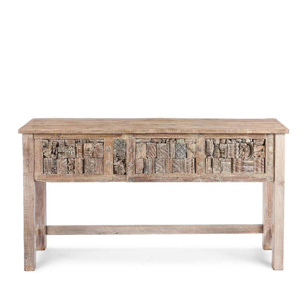 Painted Reclaimed Teak Console Table | Indigo Antiques