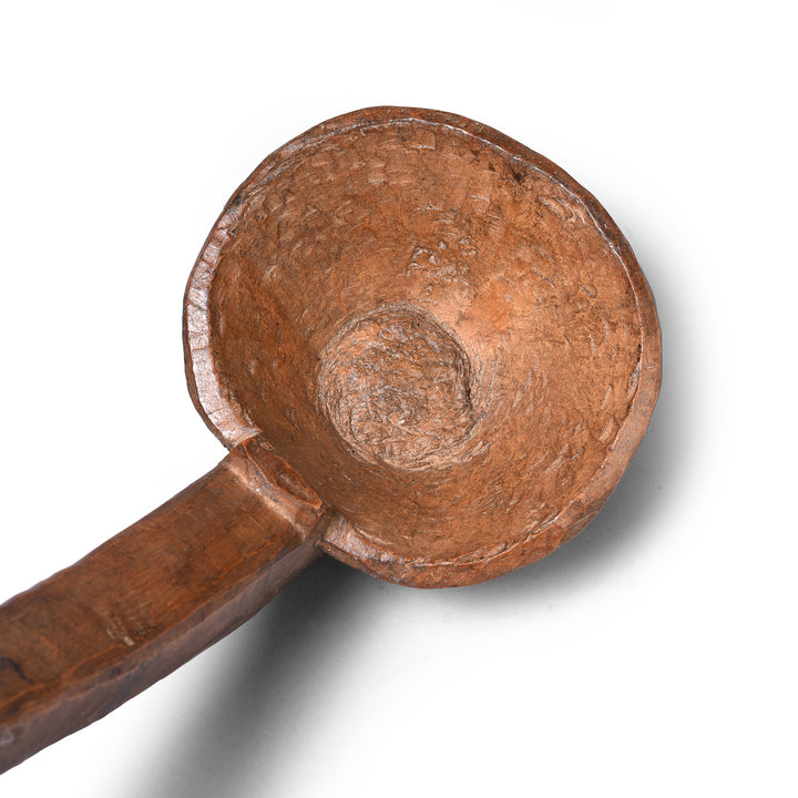 Detail From Vintage Wooden Spoon From Banswara | Indigo Antiques