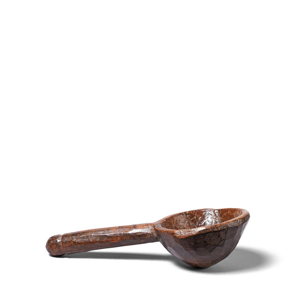 Carved Wooden Spoon From Banswara - Ca 1920's Carved Wooden Spoon From Banswara - Ca 1920's