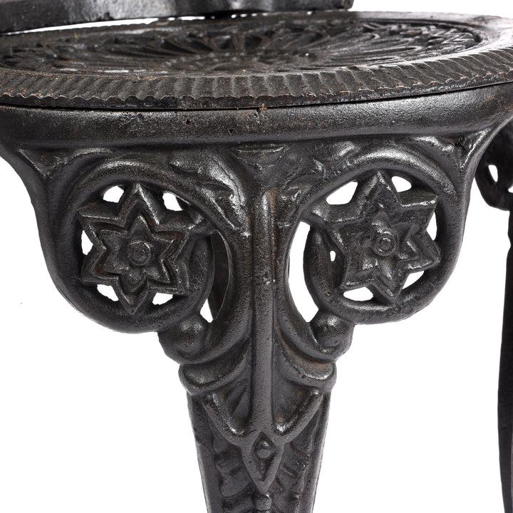 Design Detail From Cast Iron Garden Chair | Indigo Antiques