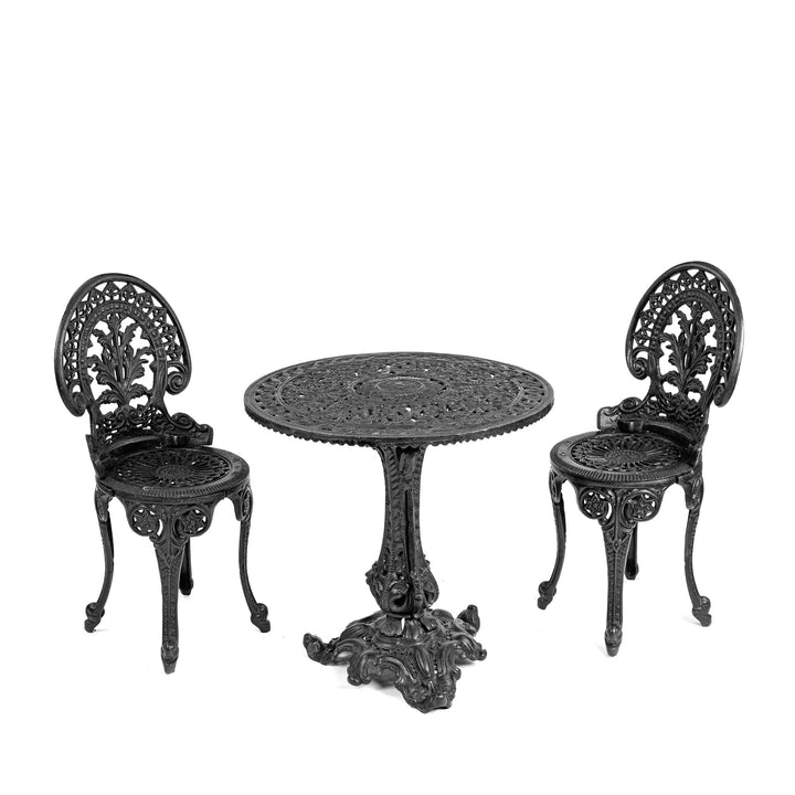 Cast Iron Victorian Style Bistro Garden Table & Chairs | Indigo Antiques