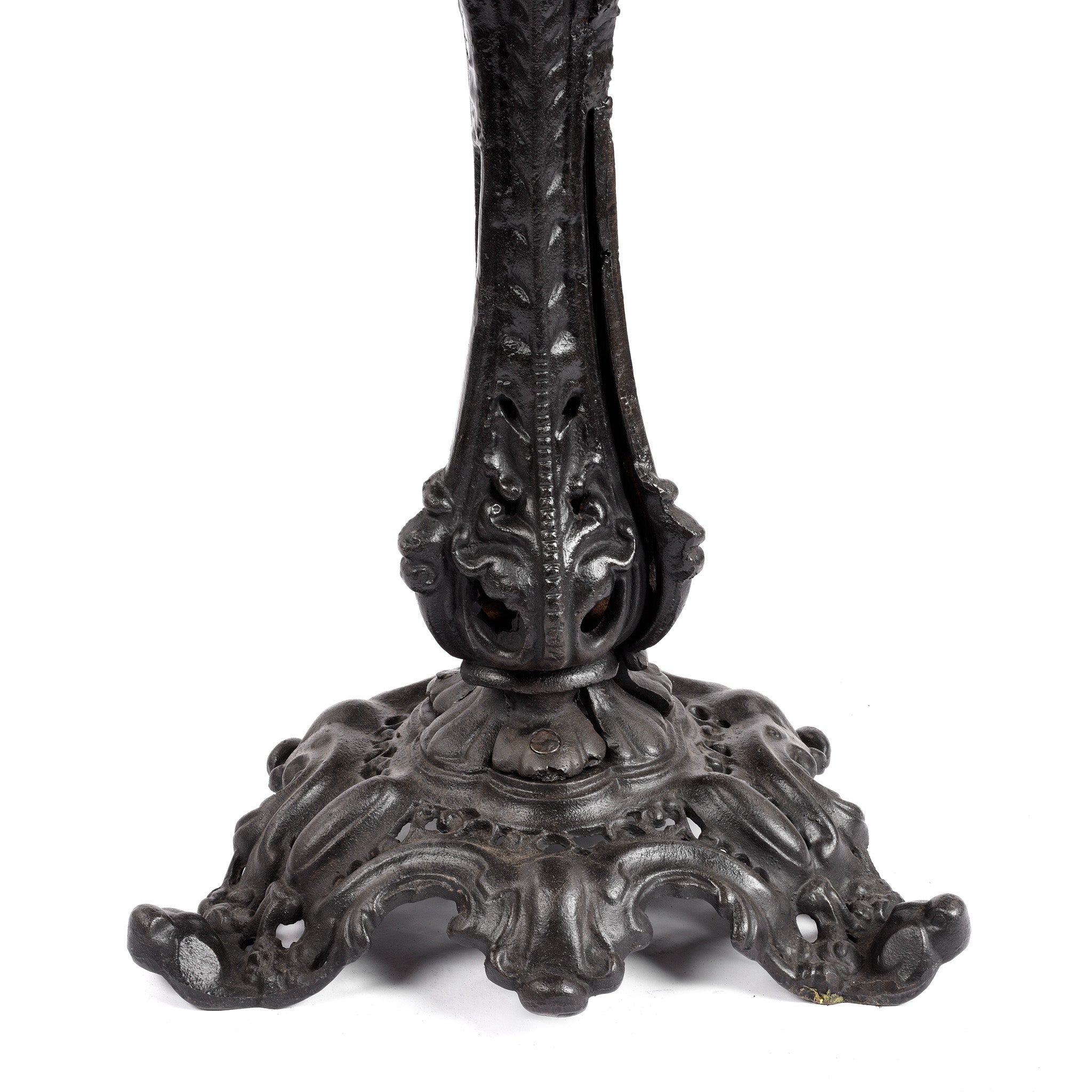 Base Detail From Cast Iron Victorian Style Bistro Garden Table | Indigo Antiques