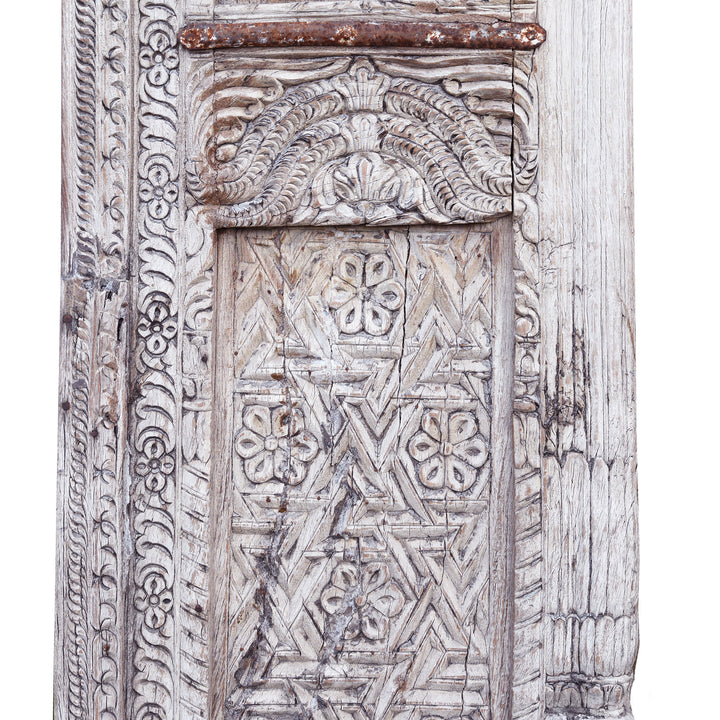 Carving Detail From Antique Carved Indian Cedar Archway | Indigo Antiques