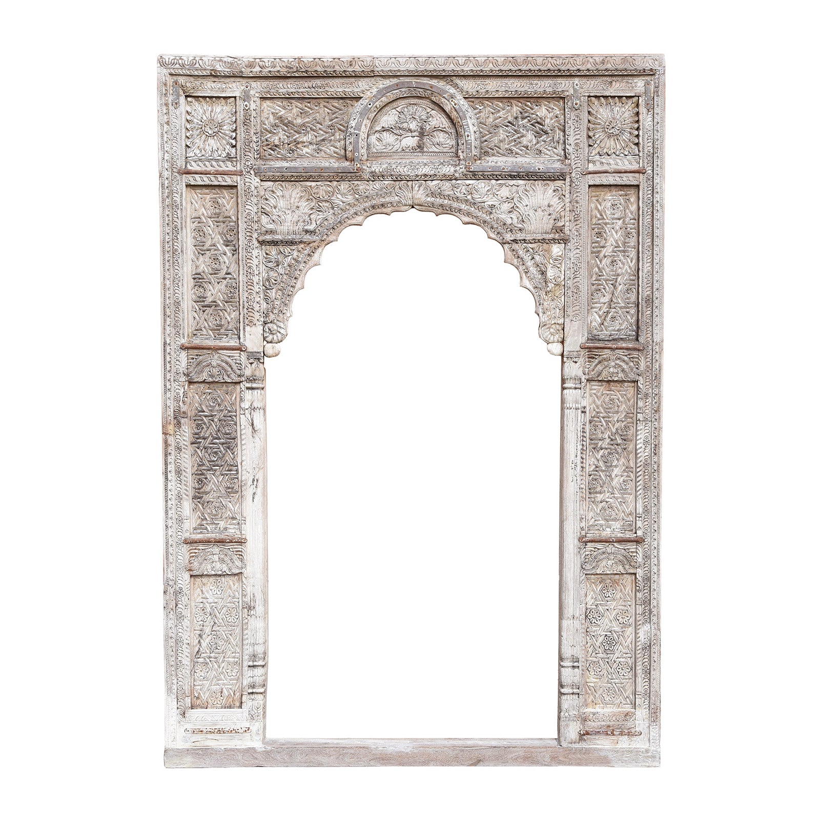 Antique Carved Indian Cedar Archway | Indigo Antiques