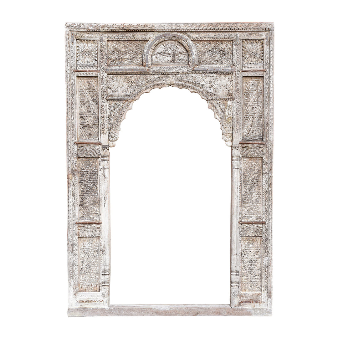 Antique Carved Indian Cedar Archway | Indigo Antiques