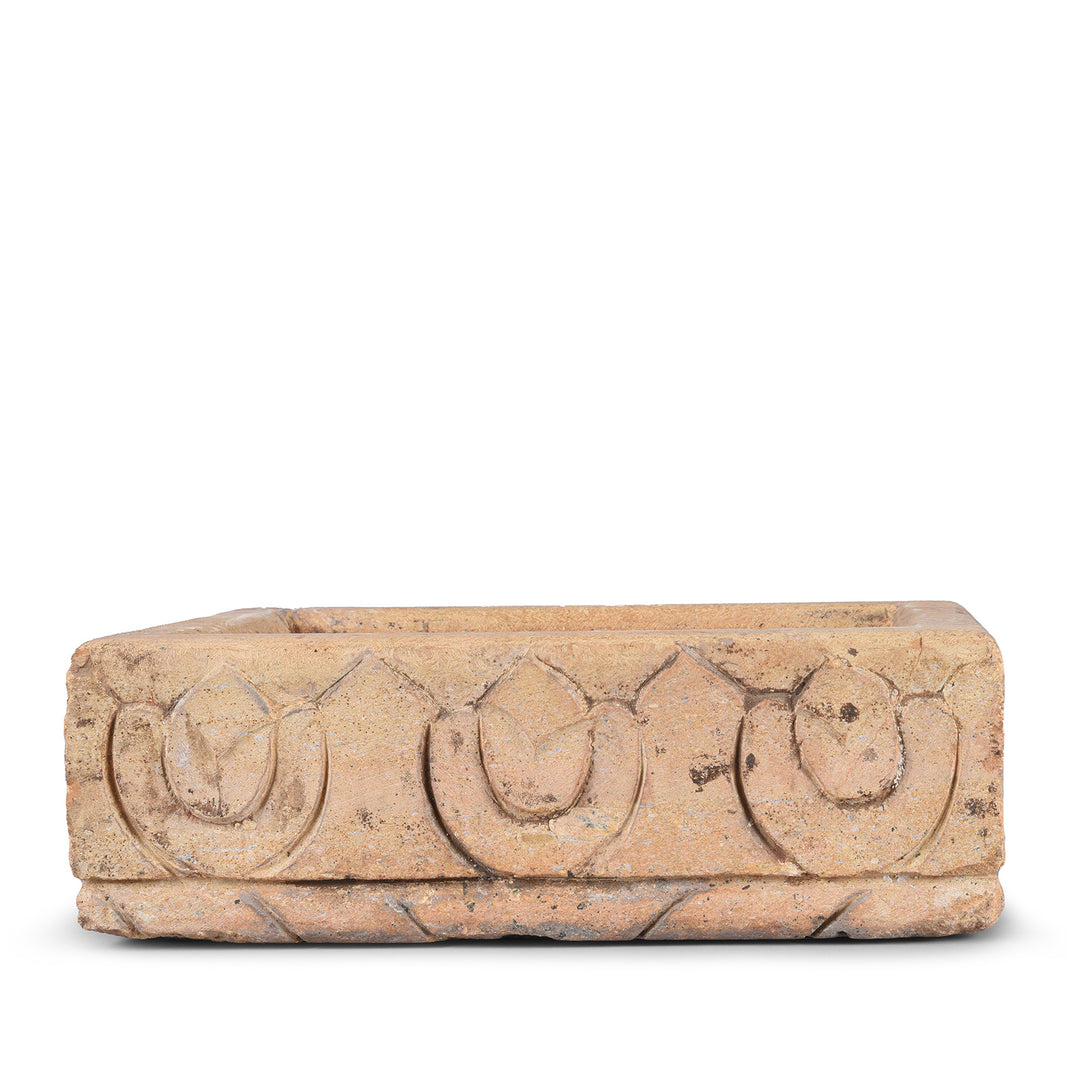 Option 3 Antique Carved Stone Bird Bath From Rajasthan | Indigo Antiques