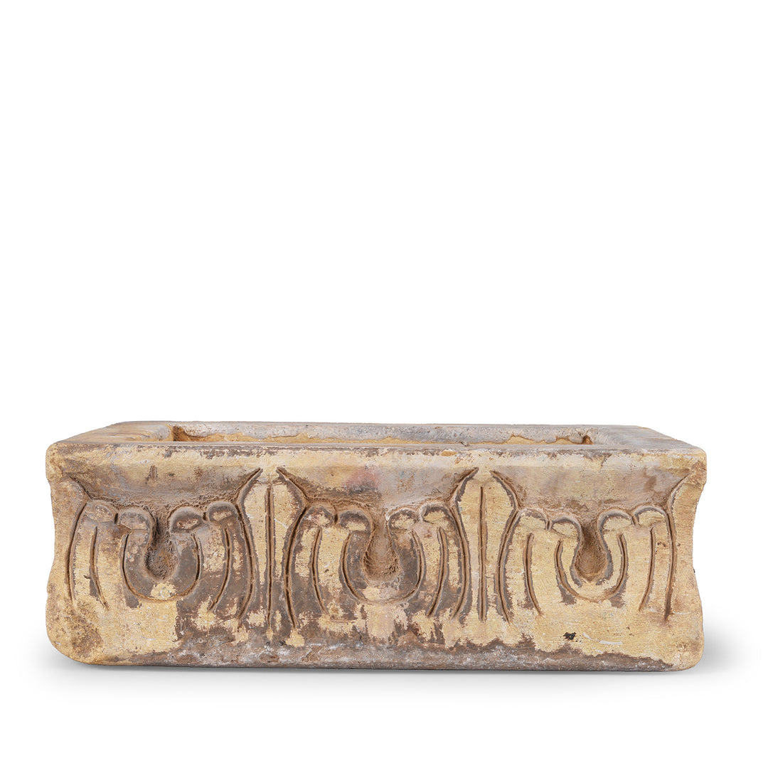 Option 4 Antique Carved Stone Bird Bath From Rajasthan | Indigo Antiques